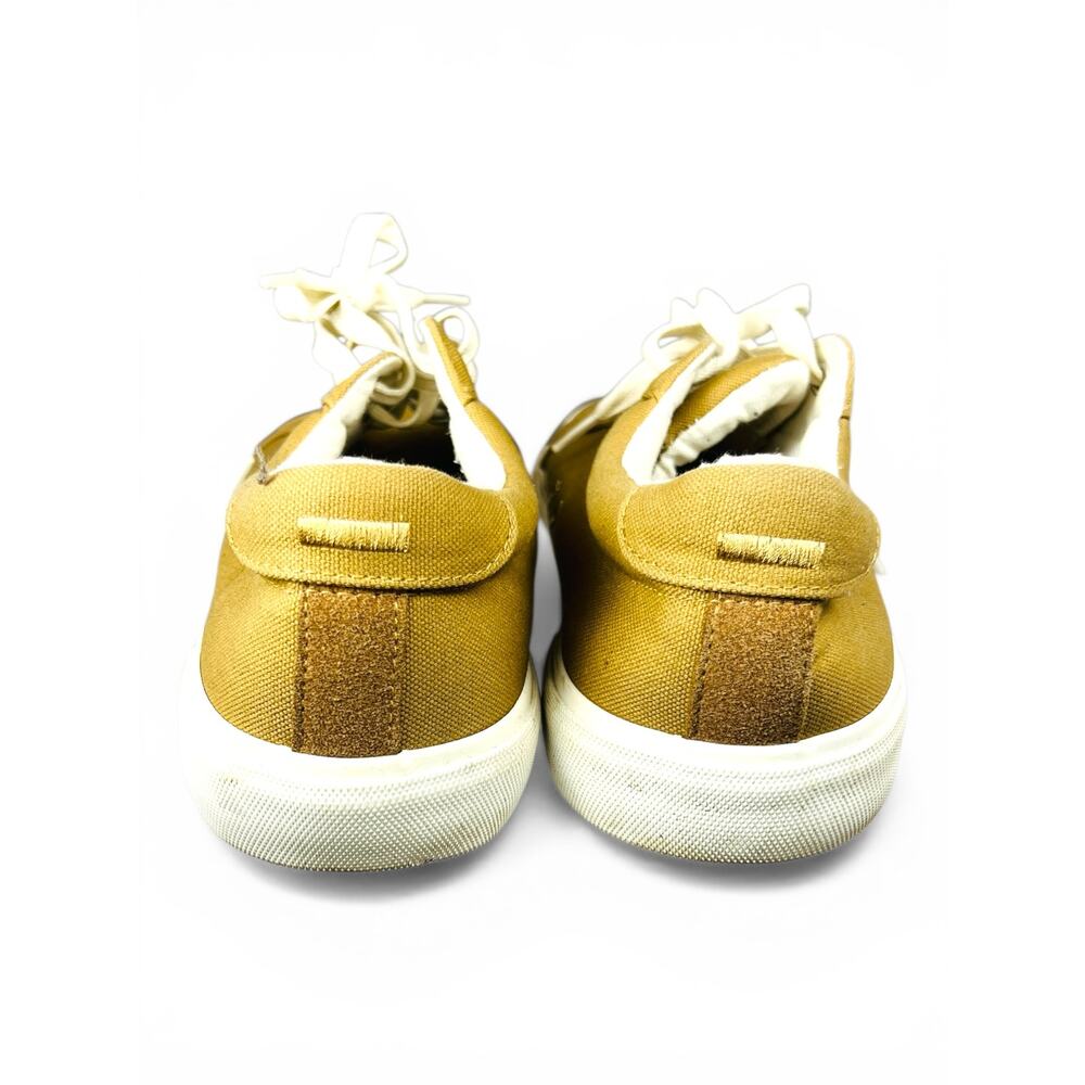New Republic Khaki Canvas Low Top Sneakers Men's Size 13 Casual Minimalist Shoes - Picture 3 of 6